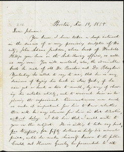 Letter from William Lloyd Garrison, Boston, [Mass.], to Oliver Johnson, Nov. 18, 1858
