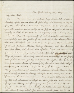 Letter from William Lloyd Garrison, New York, to Helen Eliza Garrison, May 12, 1859