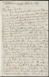 Copy of letter from William Lloyd Garrison, Boston, [Mass.], to Elizabeth Pease Nichol, Oct. 18, 1859