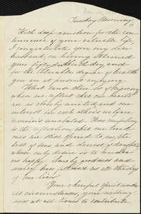 Letter from Helen Eliza Garrison to William Lloyd Garrison, Tuesday Morning, [December 10, 1861]