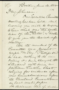 Copy of letter from William Lloyd Garrison, Boston, [Mass.], to Oliver Johnson, June 20, 1864