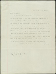 Letter from William Lloyd Garrison, Boston, [Mass.], to James Manning Winchell Yerrinton, June 29, 1864