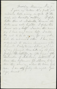 Letter from William Lloyd Garrison, [Warren, Ohio?], to Helen Eliza Garrison, Nov. 7, [1865]