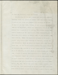 Copy of letter from William Lloyd Garrison, Boston, [Mass.], to James Brown Yerrinton, Jan. 1, 1866