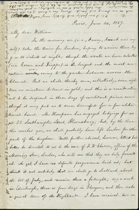 Letter from William Lloyd Garrison, Paris, [France], to William Lloyd Garrison, June 14, 1867