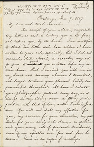 Letter from William Lloyd Garrison, Roxbury, [Mass.], to Samuel Joseph May, Dec. 9, 1867