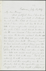 Letter from William Lloyd Garrison, Roxbury, [Mass.], to Henry Clarke Wright, July 13, 1869