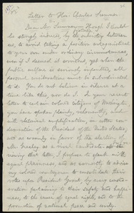Draft of letter from William Lloyd Garrison to Charles Sumner, [August 3, 1872]