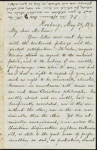 Letter from William Lloyd Garrison, Roxbury, [Mass.], to James Miller M'Kim, May 29, 1874