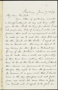 Letter from William Lloyd Garrison, Roxbury, [Mass.], to Wendell Phillips Garrison, June 7, 1874