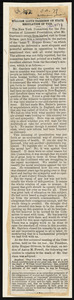 Newspaper article titled "William Lloyd Garrison on State Regulation of Vice," by William Lloyd Garrison, [New York?], [October 1879]