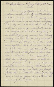 Extract of a letter from William Lloyd Garrison, [Roxbury, Mass.], to George Whittemore Stacy, Oct. 23, 1878