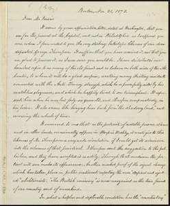 Letter from William Lloyd Garrison, Boston, [Mass.], to Robert Purvis, Nov. 21, 1878