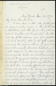 Letter from William Lloyd Garrison, New York, to Lucy Chappell Cleare Vincent, Dec. 31, 1878