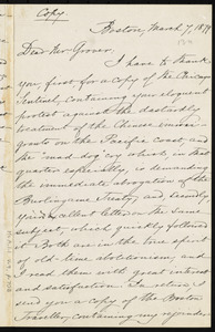 Letter from William Lloyd Garrison, Boston, [Mass.], to A. J. Grover, March 7, 1879