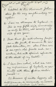 Outline of a speech by William Lloyd Garrison, [England], [16 July 1877]