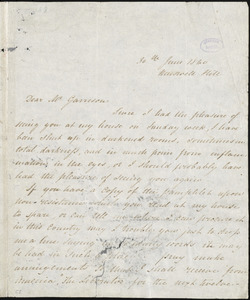Letter from William Henry Ashurst, Muswell Hill, [England], to William Lloyd Garrison, 30th June 1840