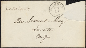 Letter from Anne Warren Weston, Weymouth, [Mass.], to Samuel May, June 17, 1869