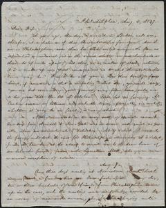 Letter from William Lloyd Garrison, Philadelphia, [Penn.], to Helen Eliza Garrison, Aug. 3 [and Aug. 7], 1847