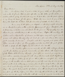 Letter from William Lloyd Garrison, New Lyme, (Ohio), to Helen Eliza Garrison, Aug. 20, 1847
