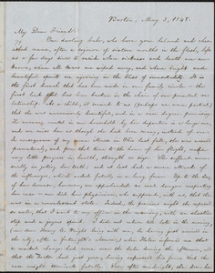 Letter from William Lloyd Garrison, Boston, [Mass.], to Elizabeth Pease Nichol, May 3, 1848