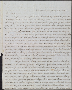 Letter from William Lloyd Garrison, Bensonville, [Mass.], to Helen Eliza Garrison, July 26, 1848