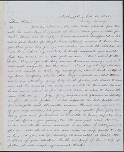 Letter from William Lloyd Garrison, Northampton, [Mass.], to Helen Eliza Garrison, Oct. 10, 1848