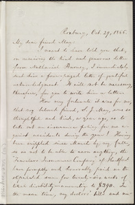 Letter from William Lloyd Garrison, Roxbury, [Mass.], to Samuel May, Oct. 29, 1866