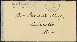 Letter from William Lloyd Garrison, Roxbury, [Mass.], to Samuel May, April 5, 1867
