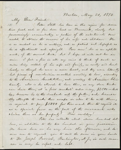 Letter from William Lloyd Garrison, Boston, [Mass.], to Samuel Joseph May, May 31, 1853