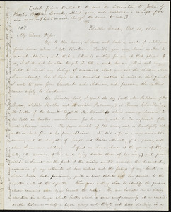Letter from William Lloyd Garrison, Battle Creek, [Michigan], to Helen Eliza Garrison, Oct. 15, 1853