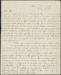 Letter from William Lloyd Garrison, Albany, [NY], to Helen Eliza Garrison, Feb. 8, 1857, Sunday forenoon