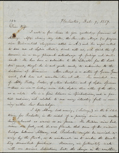 Letter from William Lloyd Garrison, Rochester, [NY], to Helen Eliza Garrison, Feb. 9, 1857