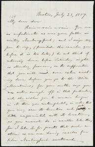 Letter from William Lloyd Garrison, Boston, [Mass.], to Wendell Phillips Garrison, July 23, 1857
