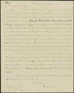 Copy of letter from William Lloyd Garrison, Boston, [Mass.], to Samuel May, Sept. 10, 1857