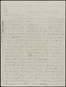Letter from William Lloyd Garrison, Christiana, [Pa.], to Samuel Joseph May, Oct. 9, 1858