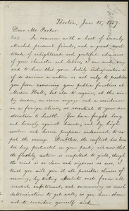 Letter from William Lloyd Garrison, Boston, [Mass.], to Theodore Parker, Jan. 15, 1859