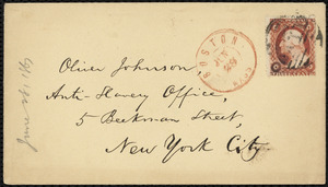 Letter from William Lloyd Garrison, Boston, [Mass.], to Oliver Johnson, June 28, 1861