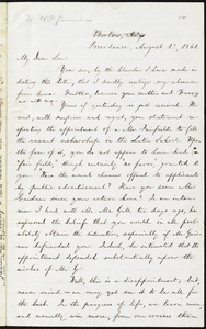 Letter from William Lloyd Garrison, Providence, [R.I.], to Wendell Phillips Garrison, August 13, 1864
