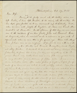 Letter from William Lloyd Garrison, Philadelphia, [Pa.], to Helen Eliza Garrison, Oct. 29, 1861