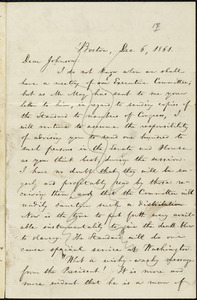 Letter from William Lloyd Garrison, Boston, [Mass.], to Oliver Johnson, Dec. 6, 1861