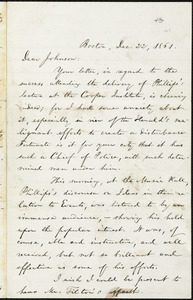 Letter from William Lloyd Garrison, Boston, [Mass.], to Oliver Johson, Dec. 22, 1861