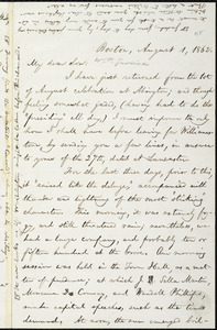 Letter from William Lloyd Garrison, Boston, [Mass.], to Wendell Phillips Garrison, August 1, 1862