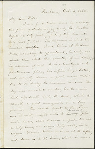 Letter from William Lloyd Garrison, Peacham, [Vt.], to Helen Eliza Garrison, Oct. 4, 1862