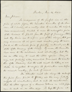 Letter from William Lloyd Garrison, Boston, [Mass.], to Oliver Johnson, Dec. 14, 1862