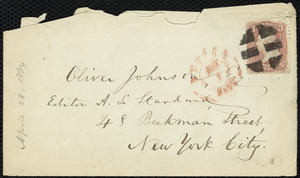 Letter from William Lloyd Garrison, Boston, [Mass.], to Oliver Johnson, April 28, 1864