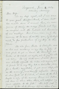 Letter from William Lloyd Garrison, Longwood, [Pa.], to Helen Eliza Garrison, June 4, 1864, Saturday Morning