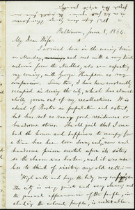 Letter from William Lloyd Garrison, Baltimore, to Helen Eliza Garrison, June 8, 1864