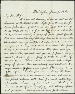 Letter from William Lloyd Garrison, Washington, [D.C.], to Helen Eliza Garrison, June 9, 1864