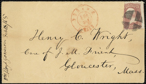 Letter from William Lloyd Garrison, Boston, [Mass.], to Henry Clarke Wright, Feb. 18, 1865